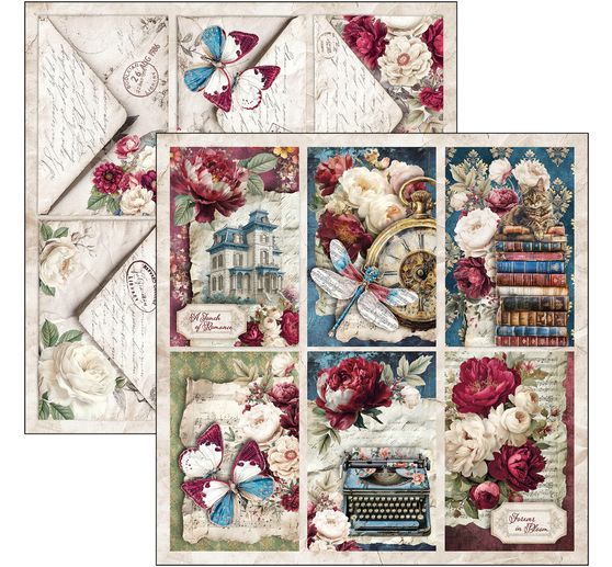 Ciao Bella Scrapbook-Papier "Bohemian Burgundy"