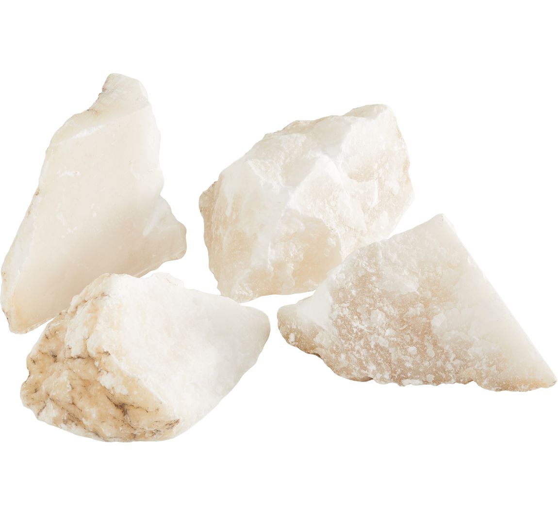 Alabaster, 1,5 kg, weiß-grau