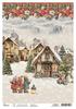Ciao Bella Motiv-Strohseide "Merry & Bright - Quiet Landscape"