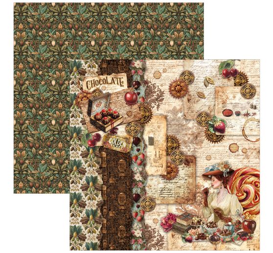 Ciao Bella Scrapbook-Papier "The Chocolate Factory"