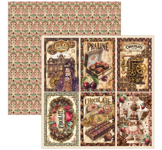 Ciao Bella Scrapbook-Papier "The Chocolate Factory"