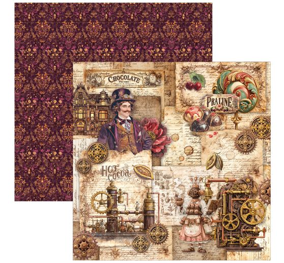 Ciao Bella Scrapbook-Papier "The Chocolate Factory"