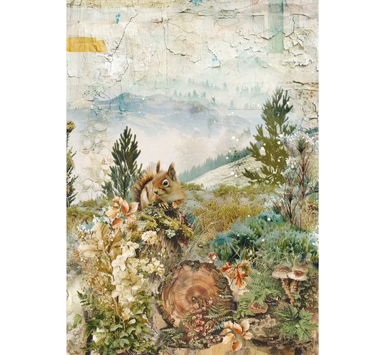 Ciao Bella Motiv-Strohseiden Sortiment "The Nature Journal", 8er-Set