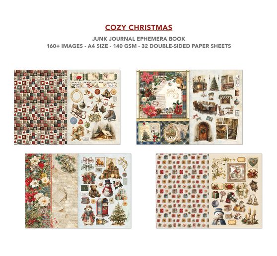 Ciao Bella Junk Journal & Ephemera Book "Cozy Christmas"