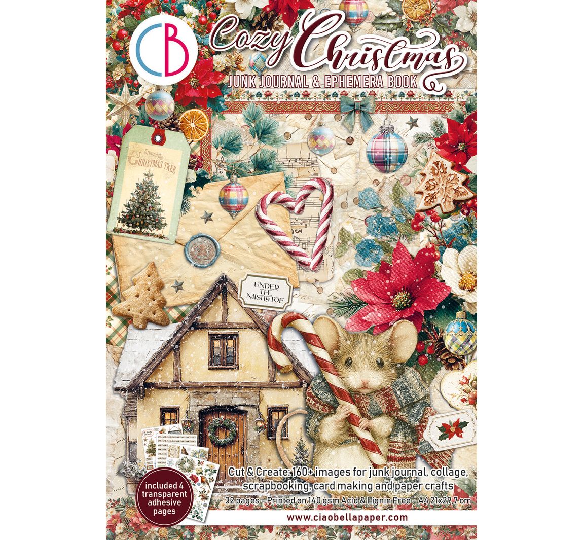 Ciao Bella Junk Journal & Ephemera Book "Cozy Christmas"