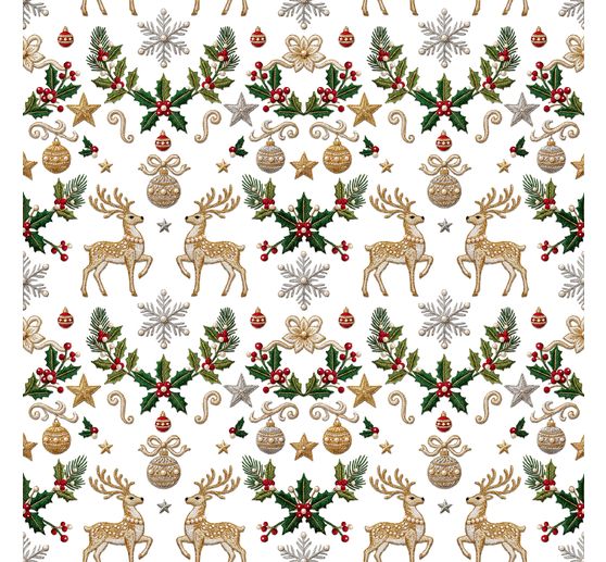 Cotton fabric "Rentier & Ilex", acrylic coated