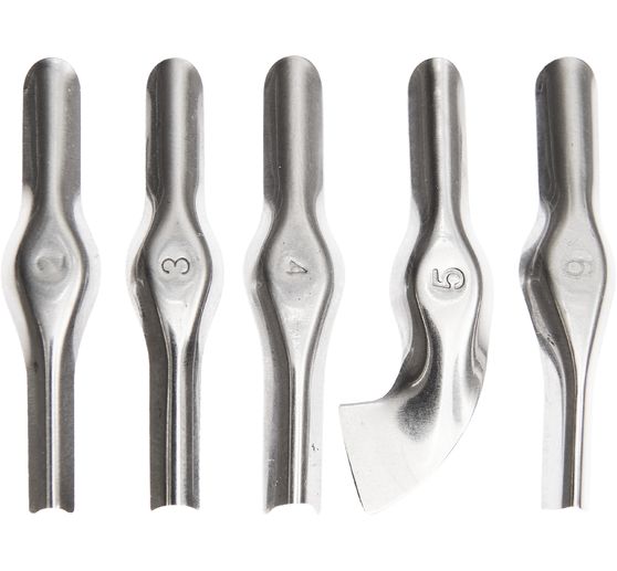 Rico Design Ersatzmesser f&uuml;r Linolschnittwerkzeug, 5-teilig