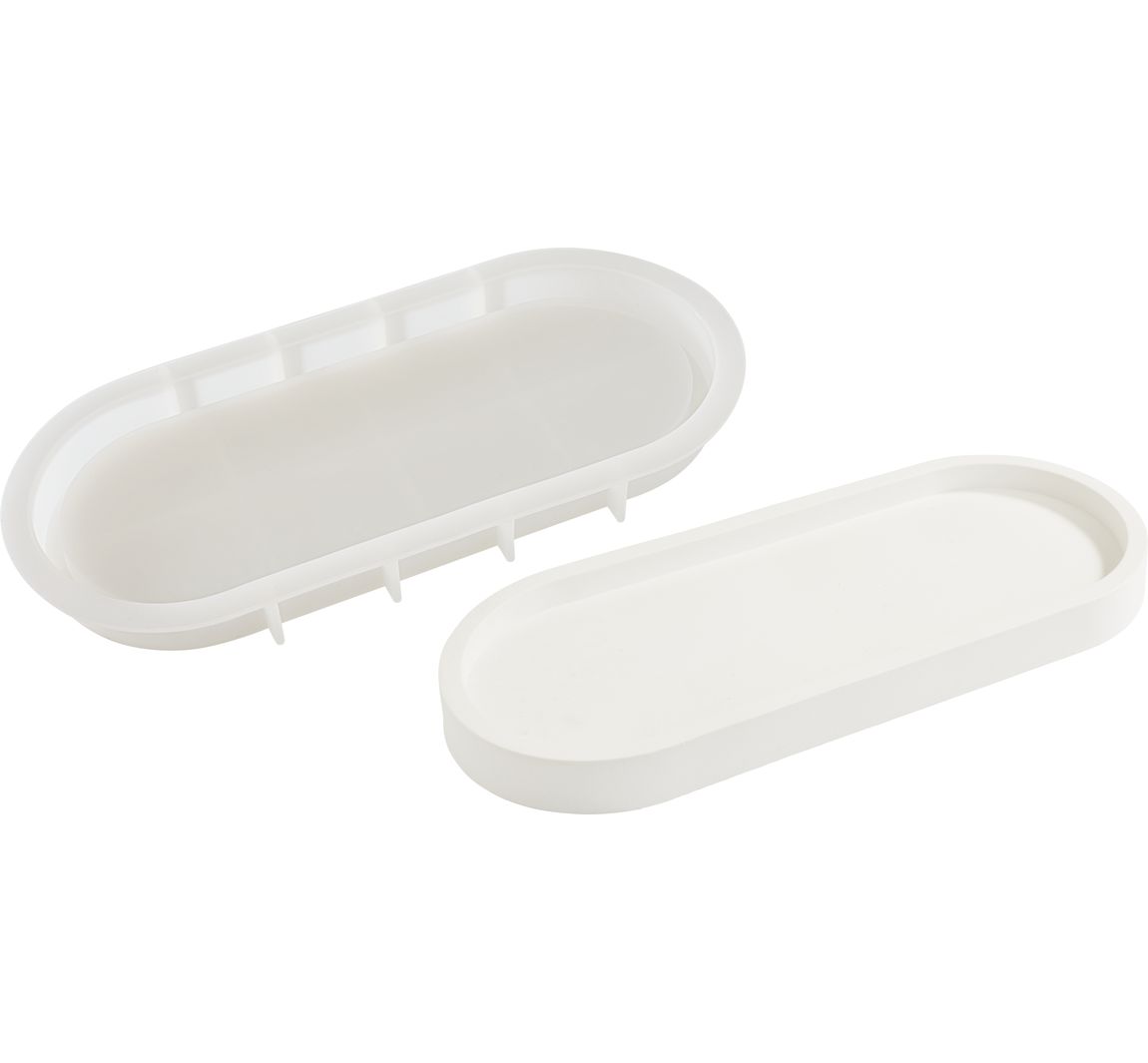 VBS Silikon‑Gießform "Längliches Tablett", oval