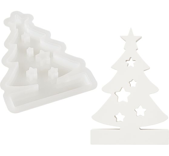 VBS Silicone mould "Fir tree" with plug edge