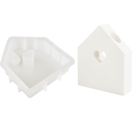 VBS Silicone mould "House with candle holder"