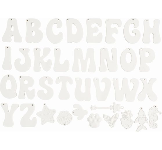 VBS Silikon-Gie&szlig;form "Buchstaben-Anh&auml;nger"