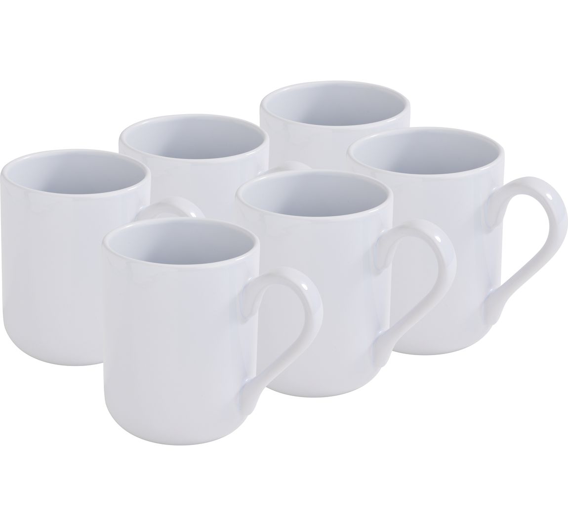 VBS Sublimations-Tasse "Bauchig", 6 Stück