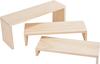VBS Holz-Regal "Treppenstufe", 3er-Set