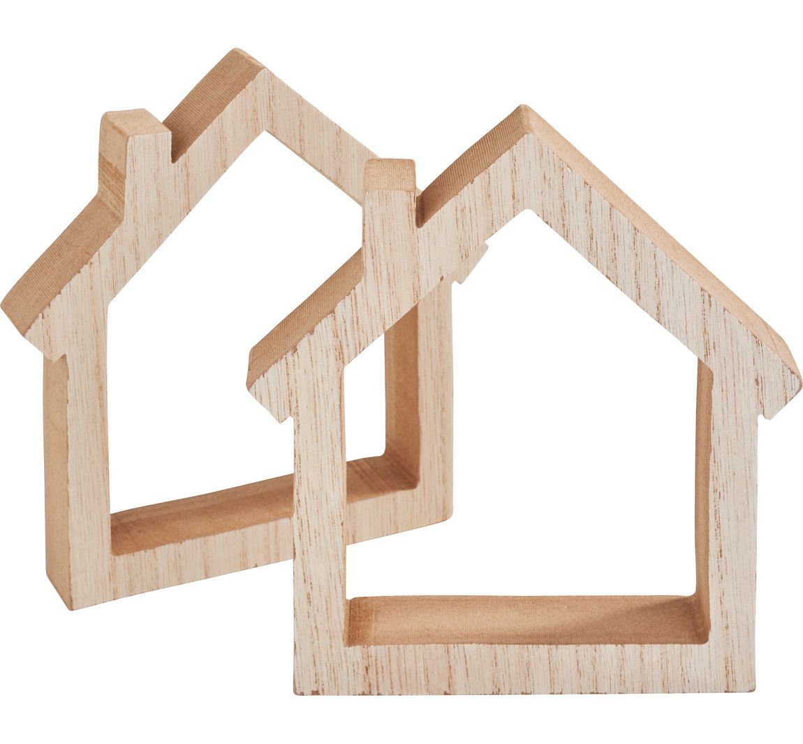 VBS Holz-Rahmen "Haus", 2 Stück
