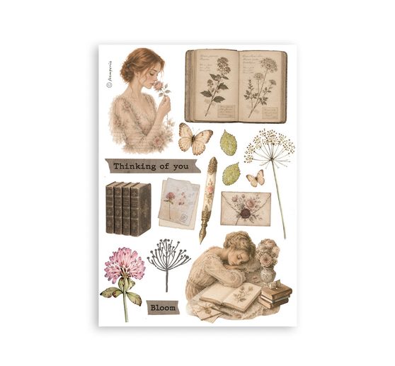 Stamperia Washi Pad "Flowers and Poems"