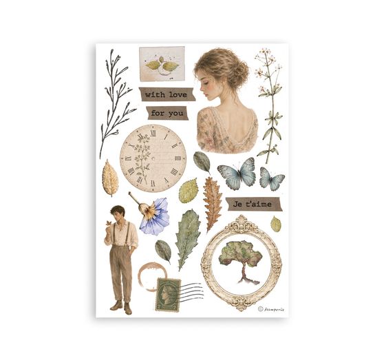 Stamperia Washi Pad "Flowers and Poems"