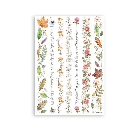 Stamperia Washi Pad "Flowers and Poems"