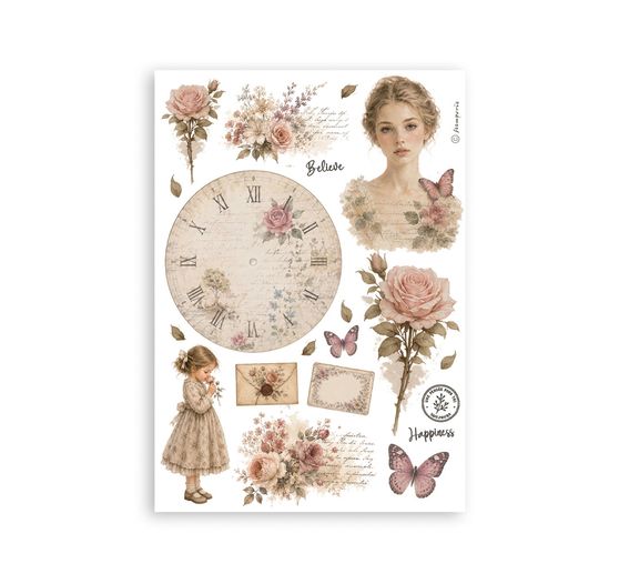 Stamperia Washi Pad "Flowers and Poems"