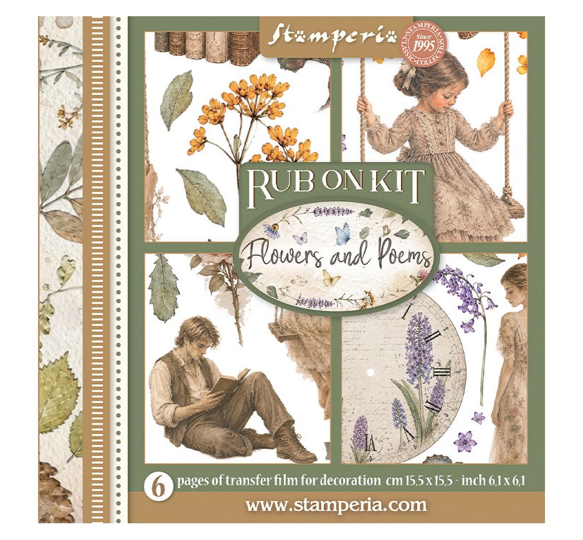 Stamperia Rub On Sortiment "Flowers and Poems"
