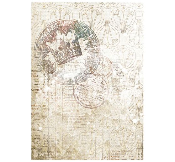 Stamperia Motiv-Strohseide Backgrounds "Our Way", DIN A6, 8er Set