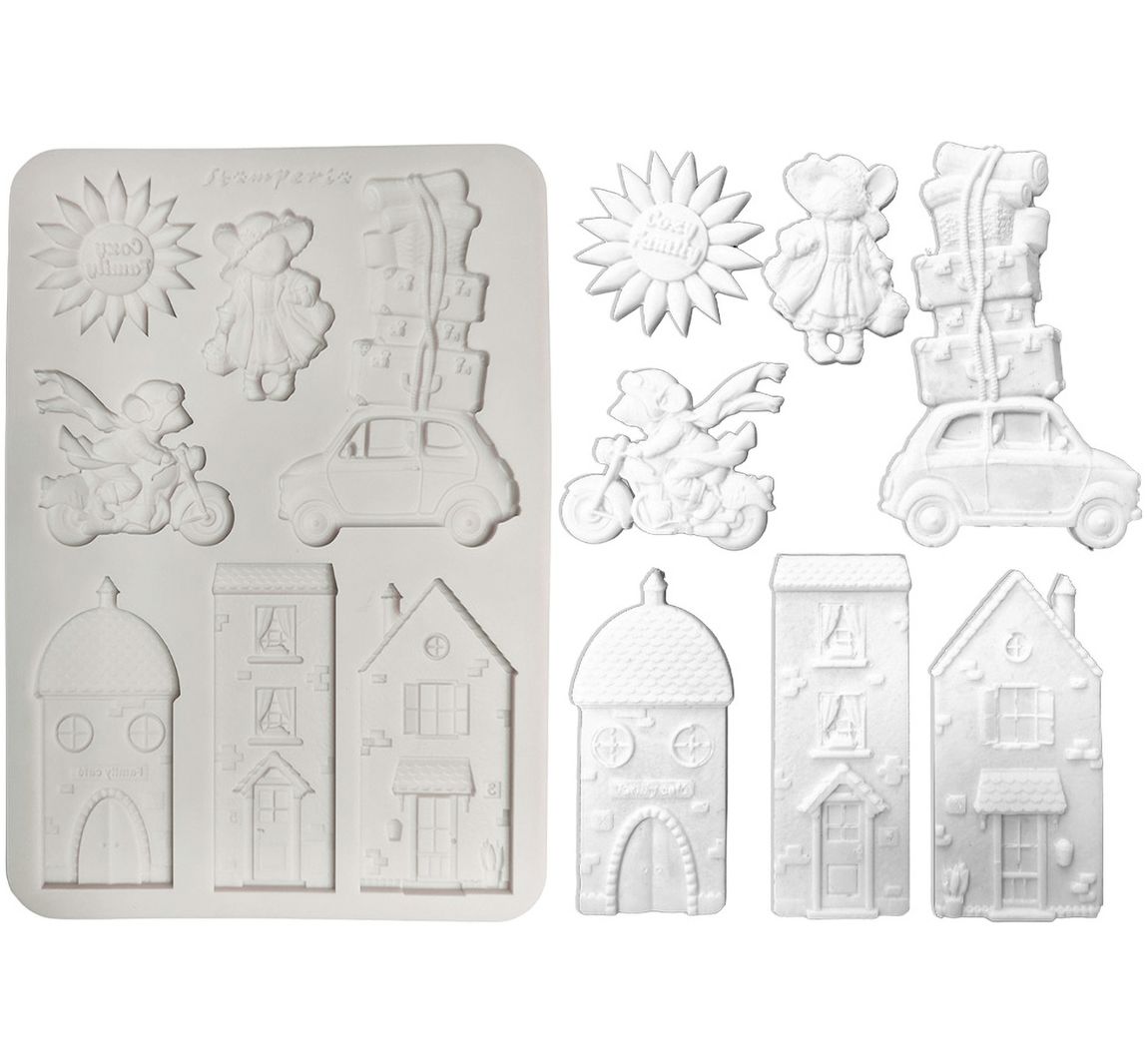 Stamperia Silikonform A5 "Cozy Family"