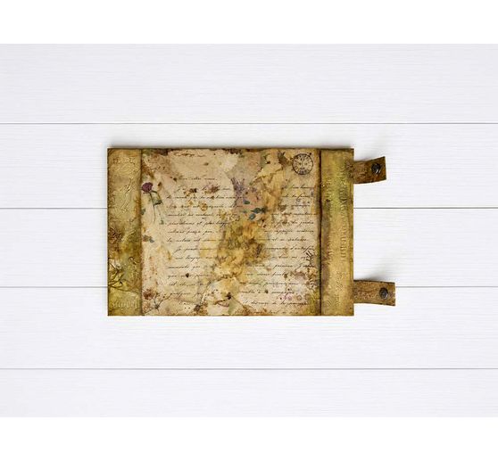 Stamperia Motiv-Strohseiden Sortiment "Flowers and Poems", DIN A4 , 6er-Set