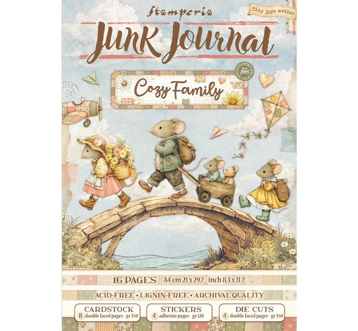 Stamperia Junk Journal Book "Cozy Family"