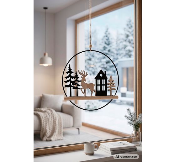 VBS Metal ring &ldquo;Winter landscape&rdquo;
