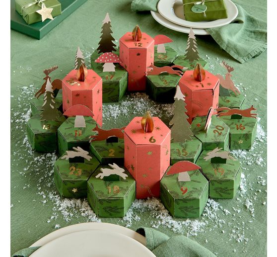 Adventskalender Bastelset "Waldtiere"