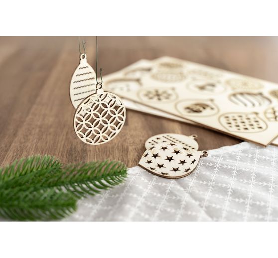 Wooden Christmas pendant "Tree ornaments"