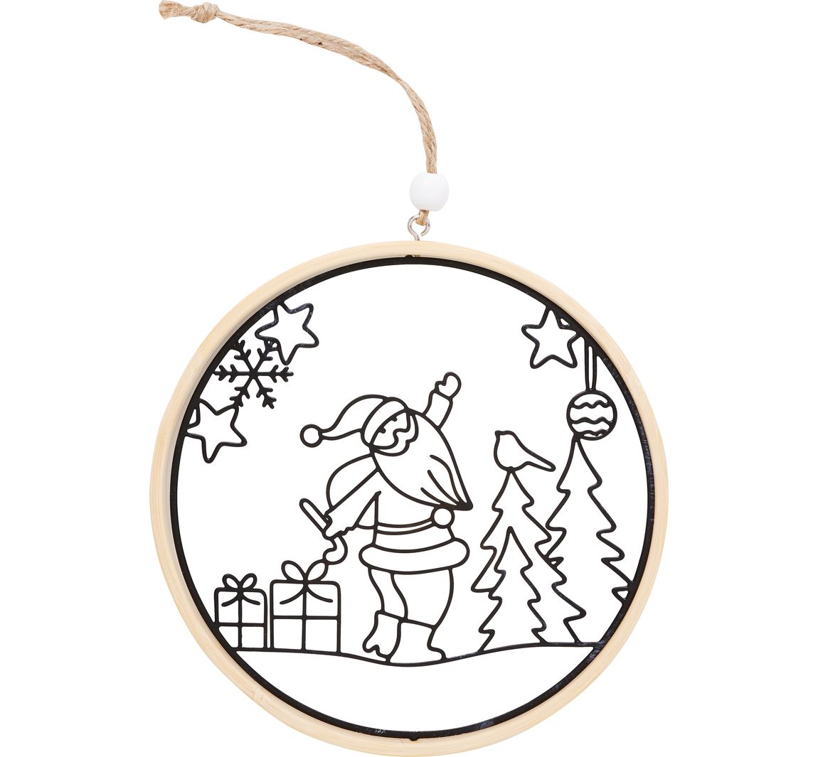 VBS Dekoring Metallmotiv "Weihnachtsmann"