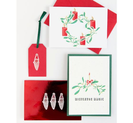 Washi Sticker "Mitstelzweige & Kerzen"