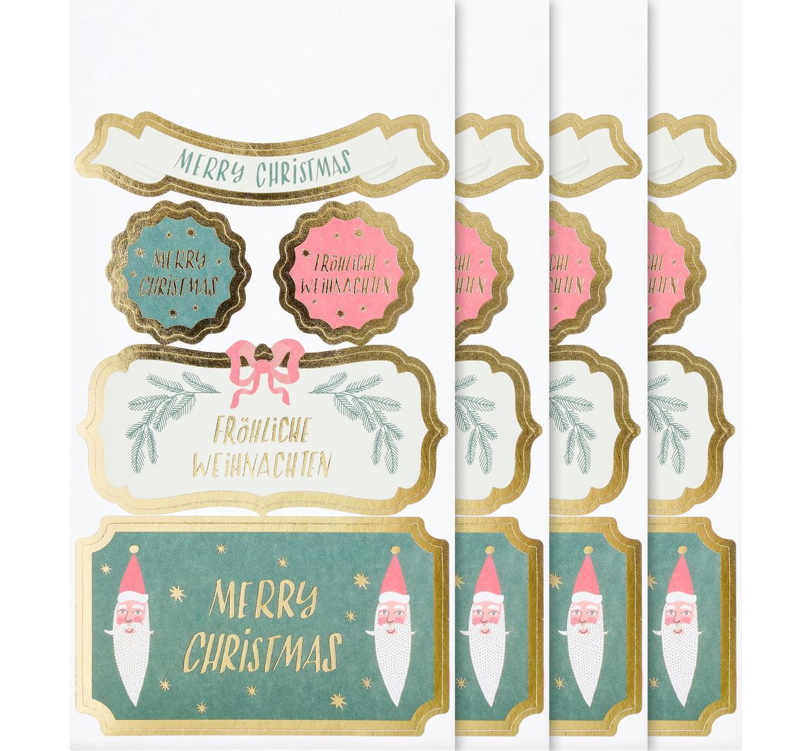 Papiersticker "Merry Xmas"