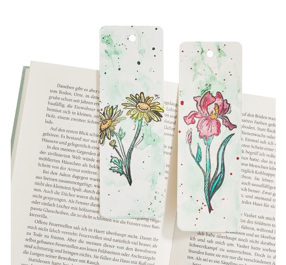 VBS Blanko Aquarell Lesezeichen, 30 St&uuml;ck