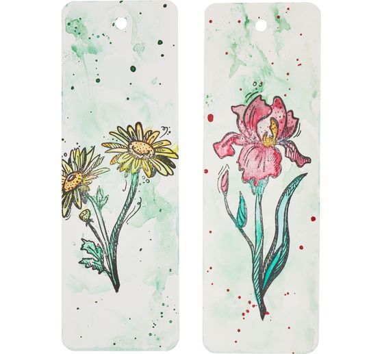 VBS Blanko Aquarell Lesezeichen, 30 St&uuml;ck