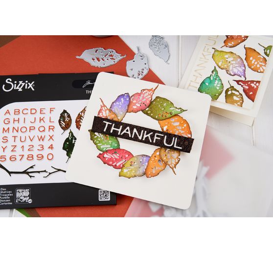 Sizzix Thinlits Stanzschablone "Leaves + Sticks by Tim Holtz"