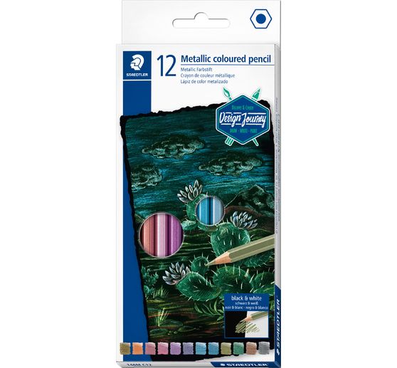 STAEDTLER Buntstifte "Metallic", 12 Farben