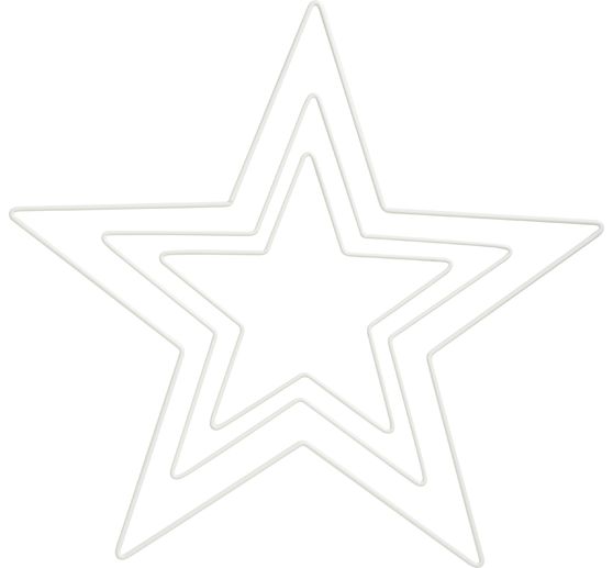 Metal ring "Star", White