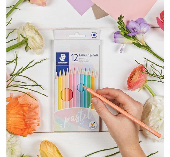STAEDTLER Buntstifte "Pastell", 12 Farben