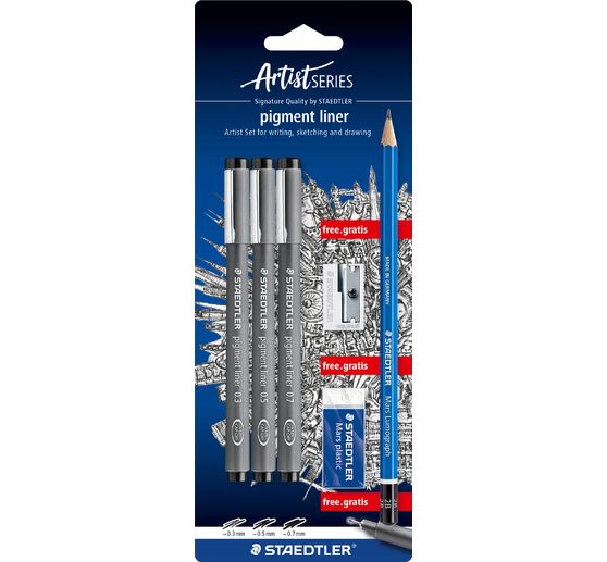 STAEDTLER Pigment Liner-Set, 6-tlg.