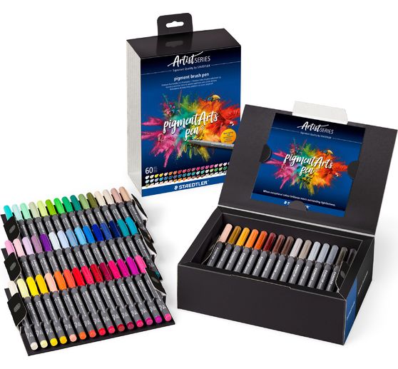 STAEDTLER Pigment brush pen "Pigment Arts", 60 colours