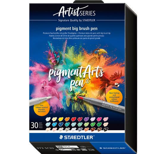 STAEDTLER Pigment big brush pen "Pigment Arts", 30 colours