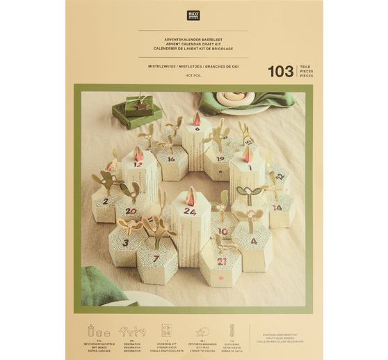 Adventskalender Bastelset "Mistelzweige"