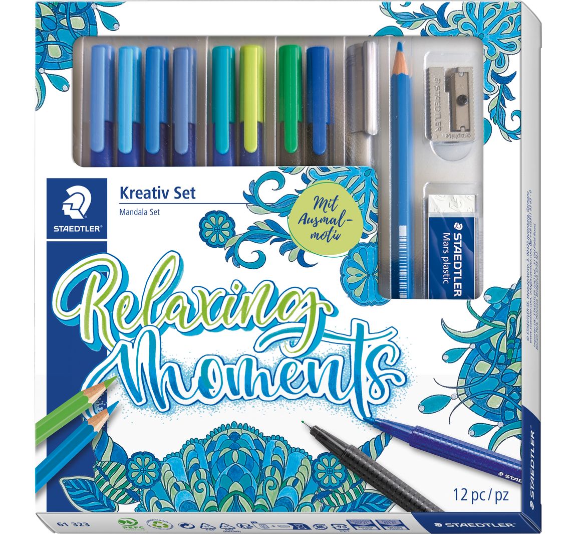 STAEDTLER Handlettering Set "Mandala", 12-tlg.