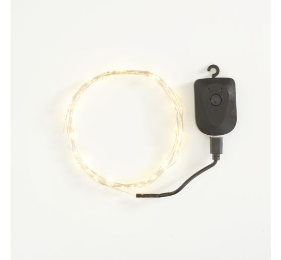 Micro-LED-Lichterkette, wiederaufladbar, 40 LEDs