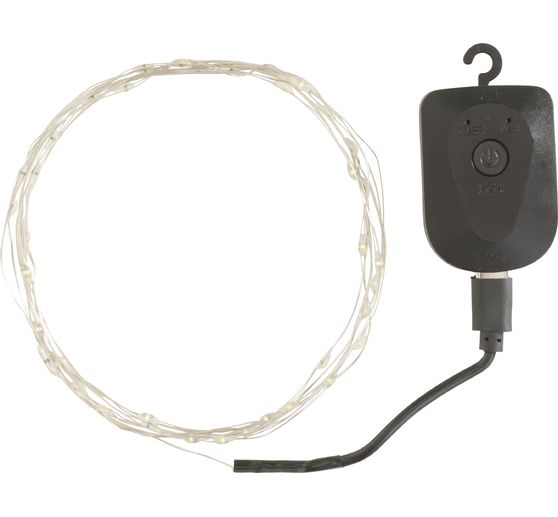 Micro-LED-Lichterkette, wiederaufladbar, 40 LEDs