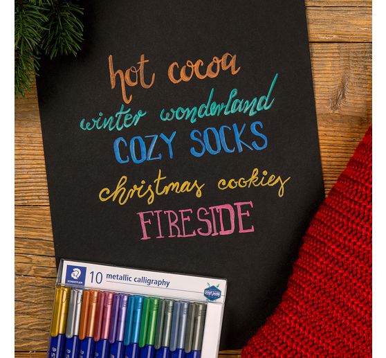 STAEDTLER Marker "Metallic Calligraphy", 10 colours