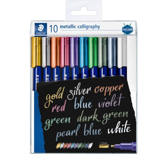 STAEDTLER Marker "Metallic Calligraphy", 10 colours