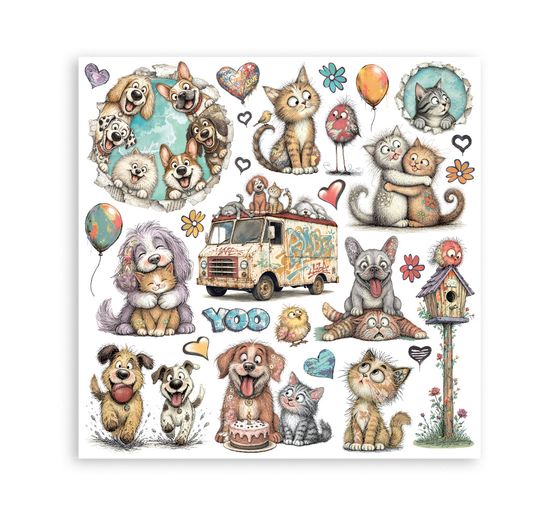 Stamperia Scrapbook block "Furry Friends 2"