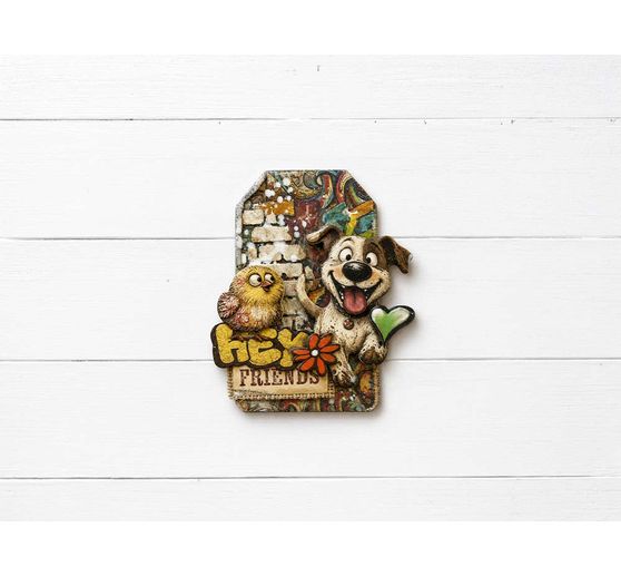 Stamperia Motiv-Strohseiden Sortiment "Furry Friends 2", DIN A4 , 6er-Set